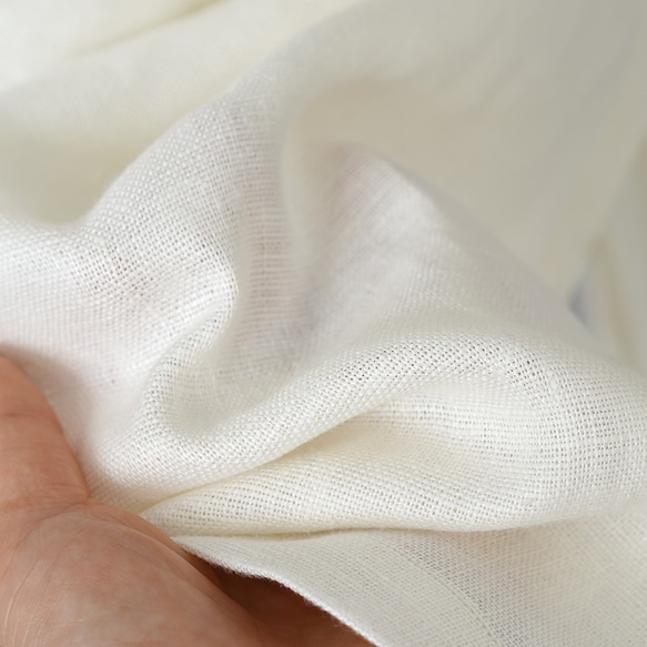[Wafu] 耐用亞麻帆布折疊沙龍圍裙 / 米白色 z001p-owh2 第5張的照片