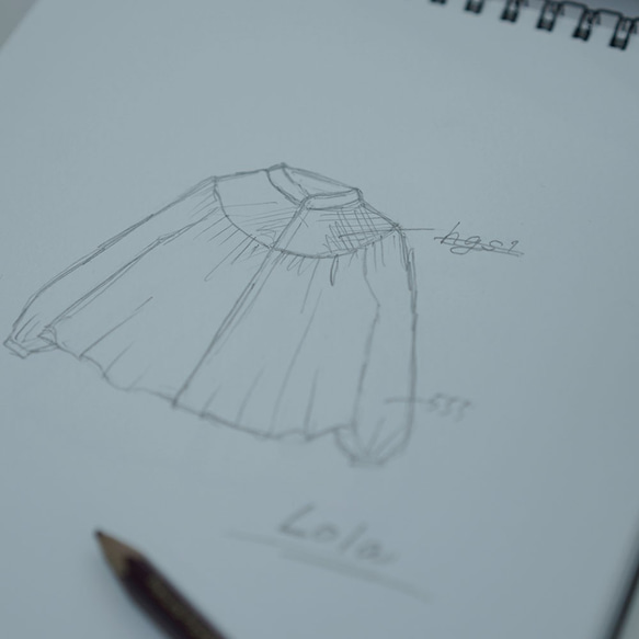 【wafu】Lola （ロラ） Embroidered linen shirt/ t014c-wht1 2枚目の画像