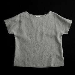 【wafu】Linen T-shirt ドロップショルダー Tシャツ/亜麻ナチュラル t001l-amn1 9枚目の画像