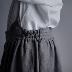 【wafu】Linen Pants サロペット アラジンパンツ /鈍色(にびいろ) b003d-nib1 7枚目の画像