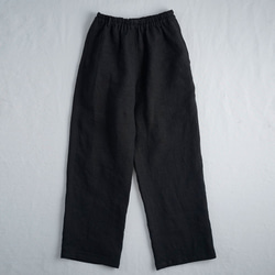 Linen Pants リラックスパンツ リネンパンツ/ブラック b001o-bck2 10枚目の画像