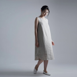 [L size] [wafu] Linen Slip Dress Inner Dress/Flax Natural p004n- 第5張的照片