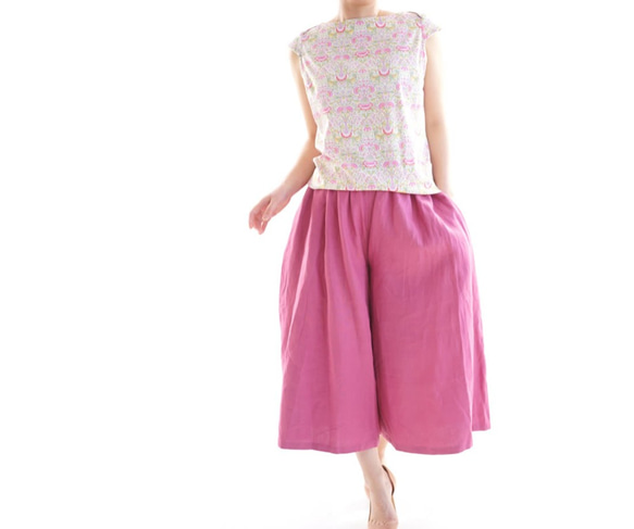 【棉質材料售罄!!】自由上衣針織衫/羅登粉色系列t003a-rdp1 第3張的照片