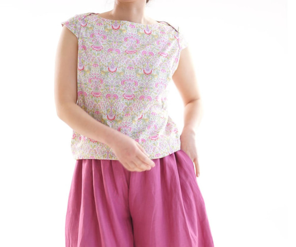 【棉質材料售罄!!】自由上衣針織衫/羅登粉色系列t003a-rdp1 第6張的照片
