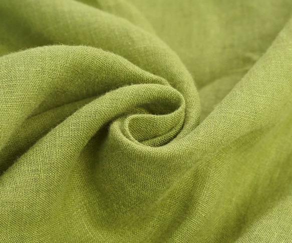 [Wafu +]輕質Litoani Alinen正宗高級襯衫簡單長袖襯衫/橄欖色Passe t032b-ovp1 第5張的照片