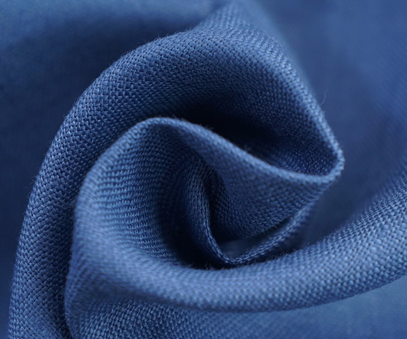 &lt;穿著有限試用配件&gt;亞麻中山裝回色帶粉撲袖罩衫/藍色海軍一個a39-17 第5張的照片