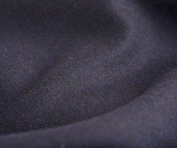 【一着限定価格！！】wool 裏地付 ウールコート バスターブラウンカラー コート / 濃紺 b11-7 10枚目の画像