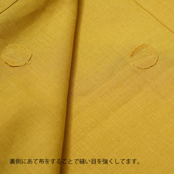 [Wafu]中厚亞麻圍裙2側袋2圍裙短圍裙/鉻黃z001c-cye2 第10張的照片