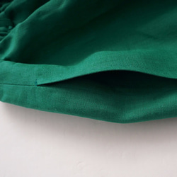 亞麻Gaucho褲子/ Fjord綠色b002a-fgn2 第3張的照片