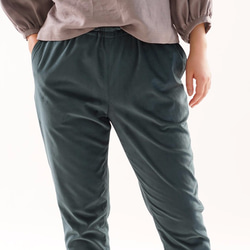 [Wafu]平絨Joppazu褲子的腰帶環口袋/綠色bo1-21 第4張的照片