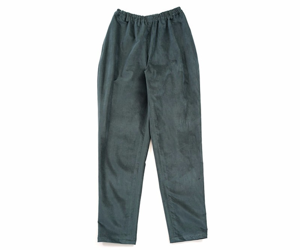 [Wafu]平絨Joppazu褲子的腰帶環口袋/綠色bo1-21 第8張的照片
