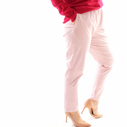 [Wafu] &lt;試驗配件&gt;彈力燈芯絨Joppazu與褲子口袋/淺粉紅色bo1-23 第6張的照片