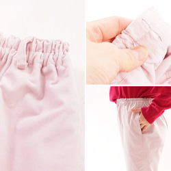 [Wafu] &lt;試驗配件&gt;彈力燈芯絨Joppazu與褲子口袋/淺粉紅色bo1-23 第9張的照片