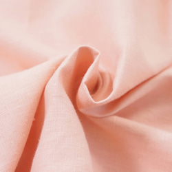 中厚亞麻連衣裙針腳褶皺連衣裙/玫瑰色Somon A081C-RSM2 第10張的照片