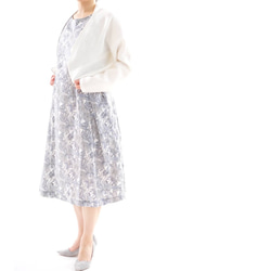 [Wafu] 中厚亞麻 Margaret Haori Bolero Topper Topper 開衫 / 白色 h006b-wh 第3張的照片