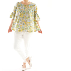 【Wafu】自由長款上衣喇叭袖A Line Blouse / Small·Susanna t24-12 第3張的照片