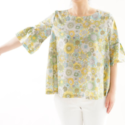 【Wafu】自由長款上衣喇叭袖A Line Blouse / Small·Susanna t24-12 第7張的照片