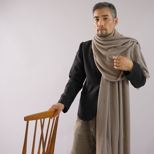 wafu. 新品 ストール カシミアベージュ 【公式通販】
