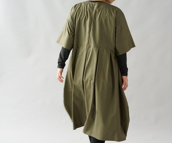 【Wafu】高密度棉質連體Dolman / Moss Green a041g-sgn1 第4張的照片