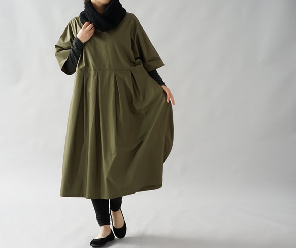 【Wafu】高密度棉質連體Dolman / Moss Green a041g-sgn1 第8張的照片