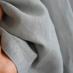 [Wafu]中厚亞麻薩摩和服Zen Haori亞麻開衫中性半袖/薄款無光澤h037b-unb2 第5張的照片