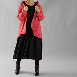 【Wafu】柔軟羊毛100％禮帽梳理女郎蝙蝠袖披肩顏色/ eos粉紅色B 14  -  32 第3張的照片