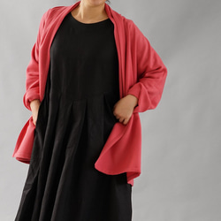【Wafu】柔軟羊毛100％禮帽梳理女郎蝙蝠袖披肩顏色/ eos粉紅色B 14  -  32 第1張的照片