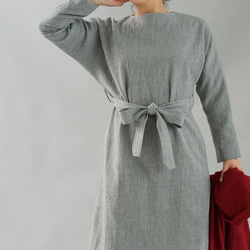 【Wafu】Tama Rosa羊毛100％連衣裙內襯吊帶肩帶Feltner /灰色a41-47 第8張的照片