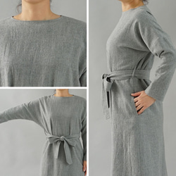 【Wafu】Tama Rosa羊毛100％連衣裙內襯吊帶肩帶Feltner /灰色a41-47 第10張的照片