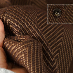 【2着限り！特別】wool＆コットン フードコート ポンチョ はんてん コート /ブロンズラスター h015a-bzr3 5枚目の画像