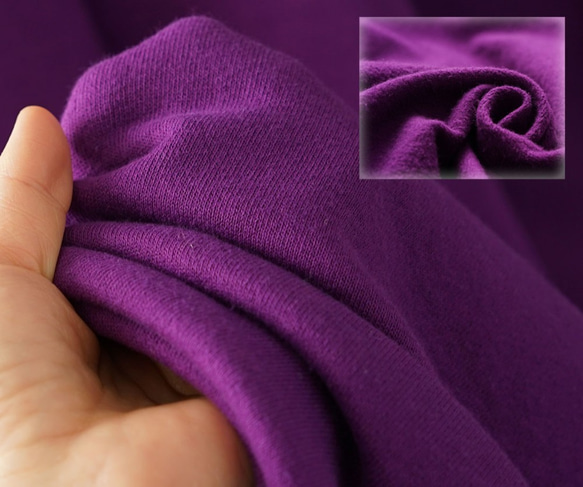 【3 LIMITED試用版】厚棉披肩愛心外套長款披肩領外/紫色b43-2 第5張的照片
