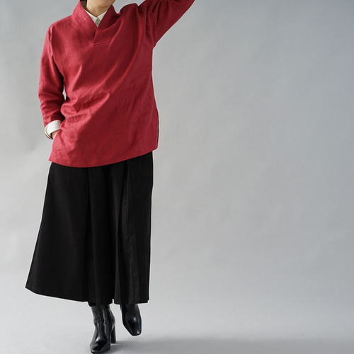 wafu リネン素材 トップス リネントップス】機嫌のいい私を叶える