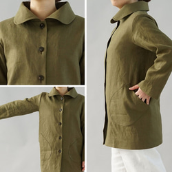 [Wafu]中厚亞麻大衣外套剋星棕色大衣/橄欖x黃色橡膠H011A-OLV2 第10張的照片
