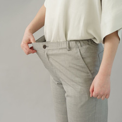 【試用品】Cool Max Susara褲子適合春夏季褲子皺紋少/灰色b009b-gry1 第4張的照片
