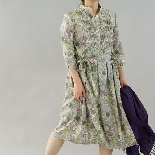 ハンドメイドリバティ綿麻ワンピース ハンドメイドリバティ綿麻ワンピース 楽天市場】リバティ ワンピース