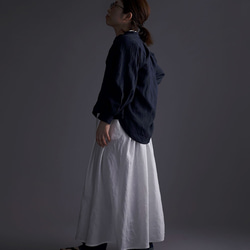 【Wafu】雅亞麻亞麻襯衫薄60號手洗器/Konjo t034a-kju1 第2張的照片