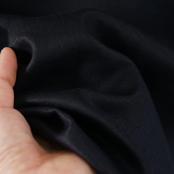 [Wafu]亞麻細上衣粗略的方領Dolman袖子/黑色[免費] t040a-bck1 第10張的照片