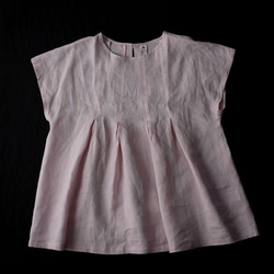 [wafu] Yaama 襯衫 雙層亞麻襯衫 薄布料/櫻花色 t039a-sak1 第6張的照片