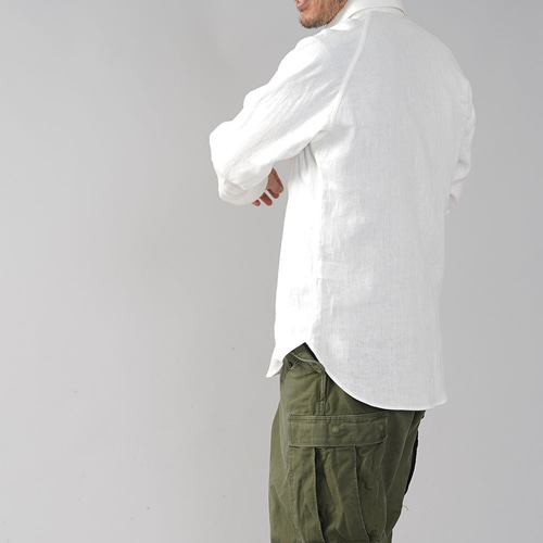 wafu リネンTシャツ ラグラン / ホワイト t020k-wht2 M ホワイト M wafu リネンTシャツ / t020k-wht2 ラグラン
