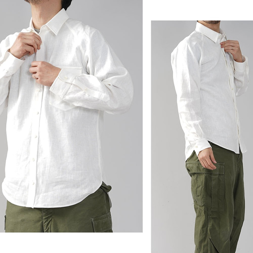 wafu リネンTシャツ ラグラン / ホワイト t020k-wht2 M wafu リネンTシャツ ラグラン / ホワイト t020k-wht2 M wafu