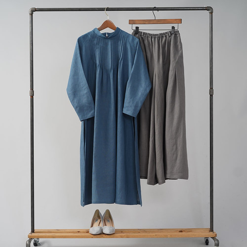 ハンドメイド　日本製上質コットンリネンワンピース 276503_1.jpg