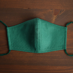 [帝國綠色/三維口罩]亞麻口罩夏季口罩雙規格抗菌除臭速乾布口罩z021g-egn2 第1張的照片