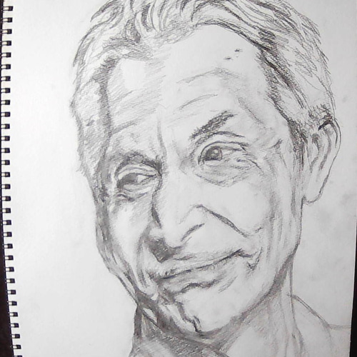 デッサン画 【チャーリーワッツ】Charlie Watts.R.I.P.