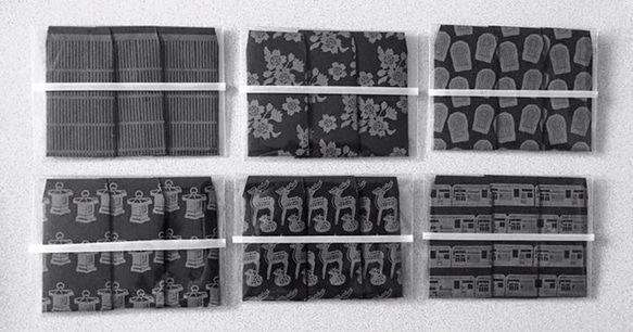 ORIGAMI（ミニ折り紙・６枚入）+ミニぽち袋（同柄・3袋入）セット 2枚目の画像