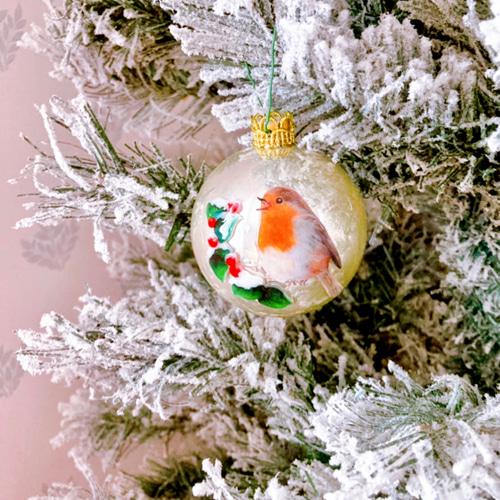 ☆唄うロビン ヨーロッパコマドリクリスマスオーナメント オーナメント