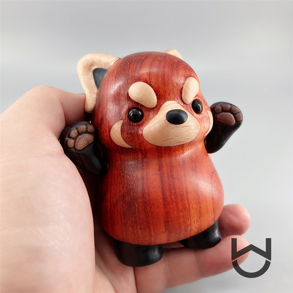 倔强的木头 木制 小熊猫 圣诞 礼物 第2張的照片