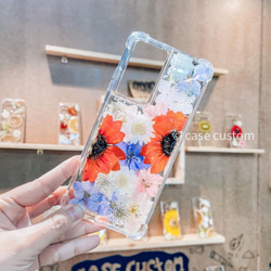 押し花ケースに文字入れ可能！iPhone全機種対応 galaxyケース