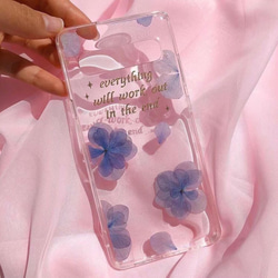 Yu☆様 ご確認用♡押し花ケース オーダー 押し花ケースに文字入れ可能！iPhone全機種対応 galaxyケース