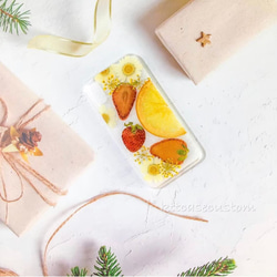 押し花ケースに文字入れ可能！iPhone全機種対応 galaxyケース