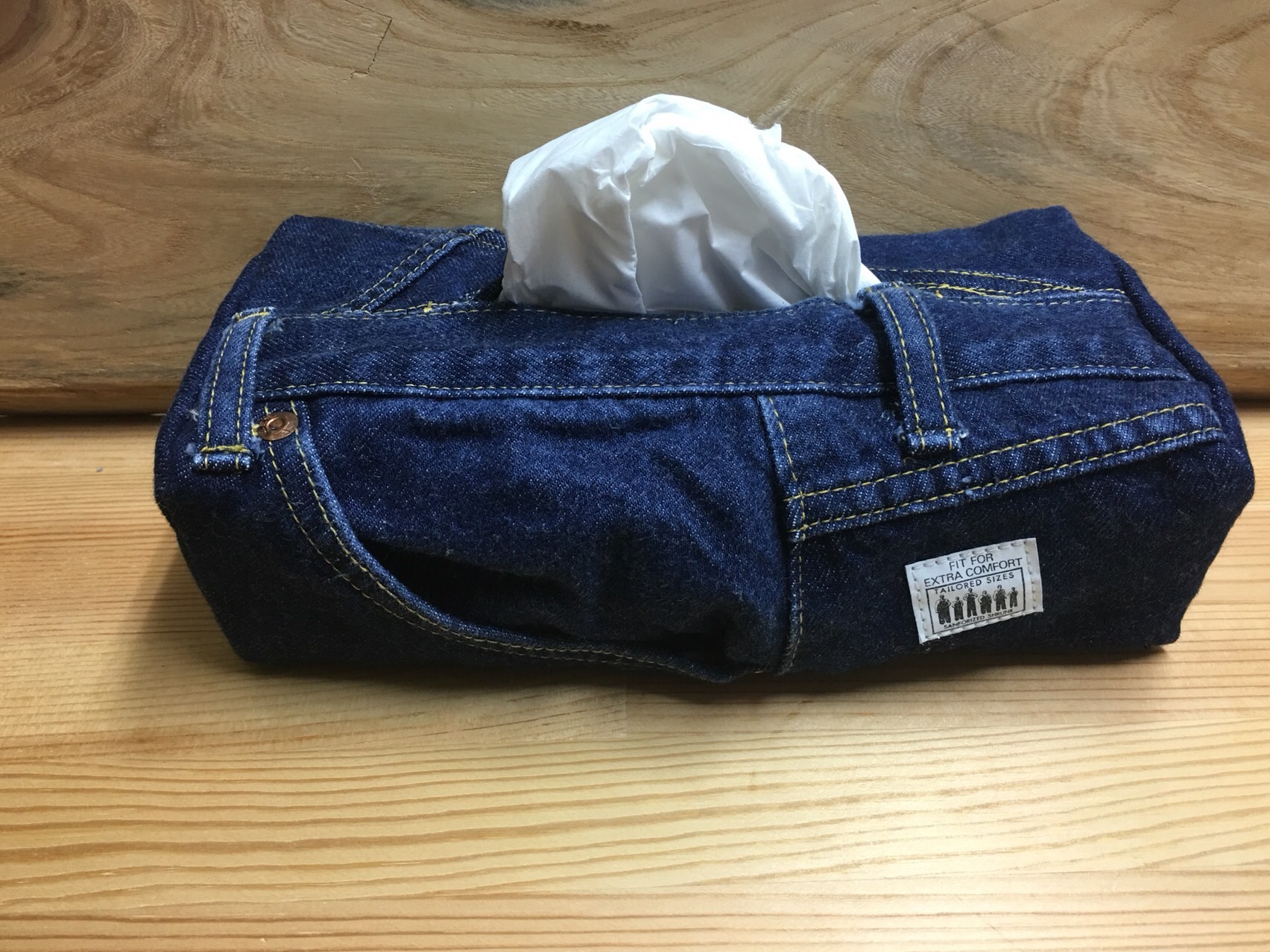らん様お取り置き中 ソフトパック用ティッシュカバー　デニムリメイク